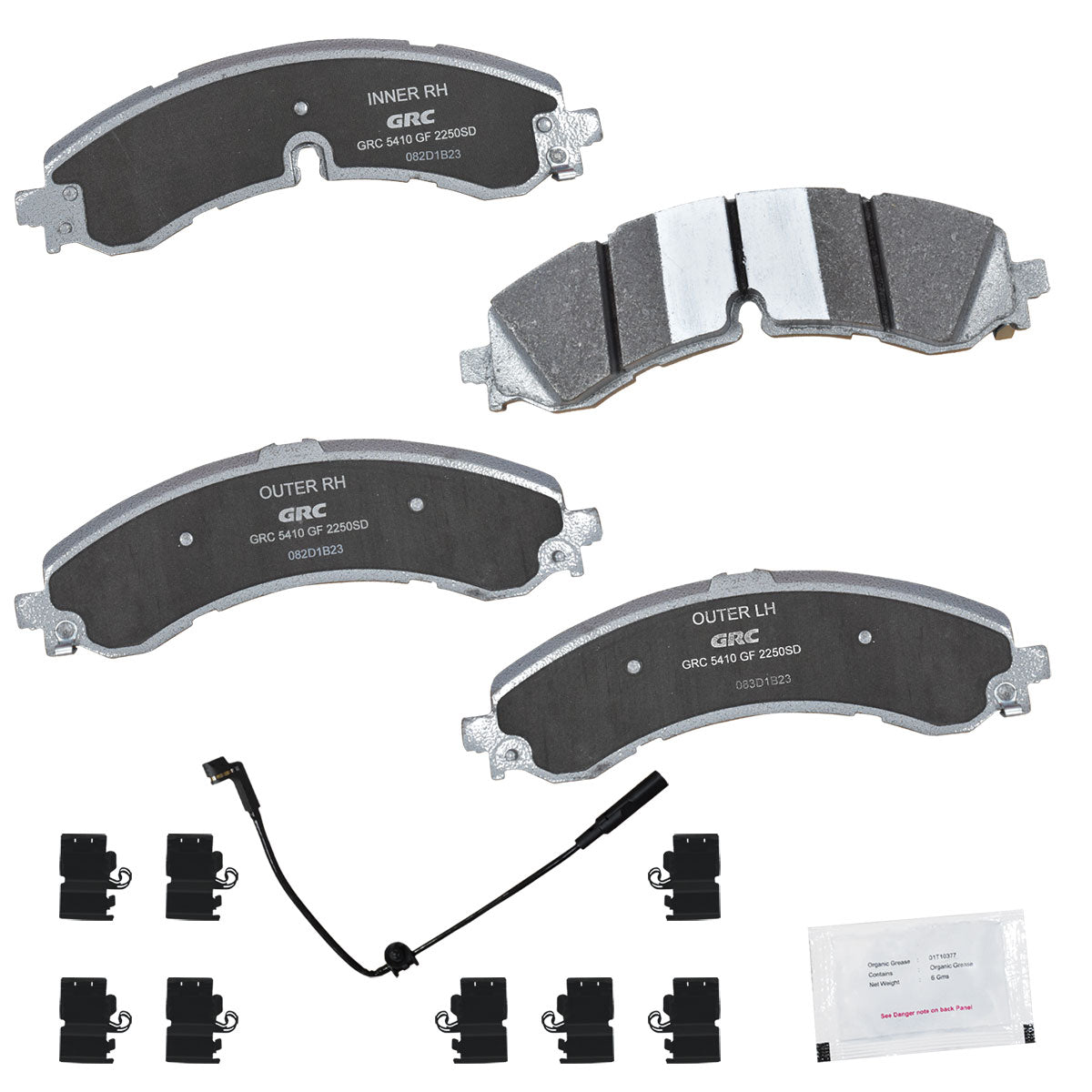 GPRD2250SD - BALATAS SEMIMETALICAS DELANTERAS PARA CHEVROLET SILVERADO 2500 HD 2020-2024