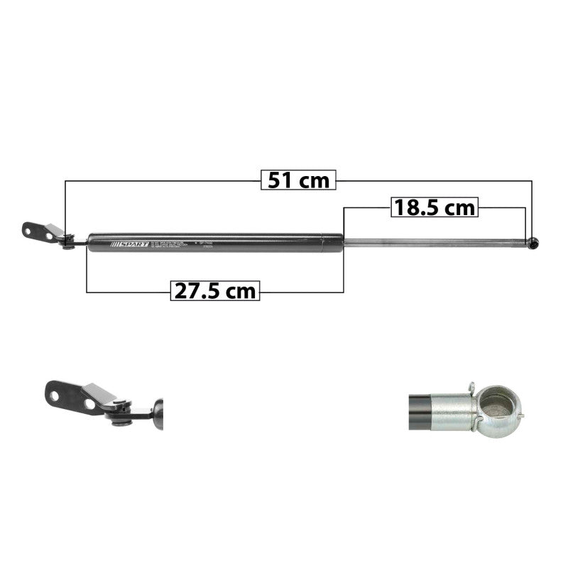 MANJ-51173 - AMORTIGUADOR 5TA PUERTA PARA SUBARU FORESTER 2014-2018 TRASERO IZQUIERDA