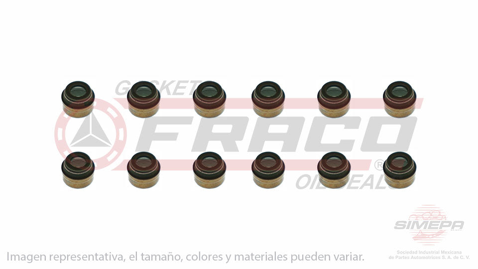 SS-5261-V-12 - SELLOS DE VALVULA POR JUEGOS PARA VOLKSWAGEN CORRADO VR6 2.8 L 12 V. SOHC AAA 1992-1995