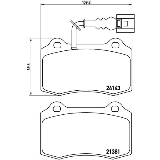 BRE-P85104 - BALATAS DELANTERAS PARA SEAT LEON CUPRA R 2003-2006