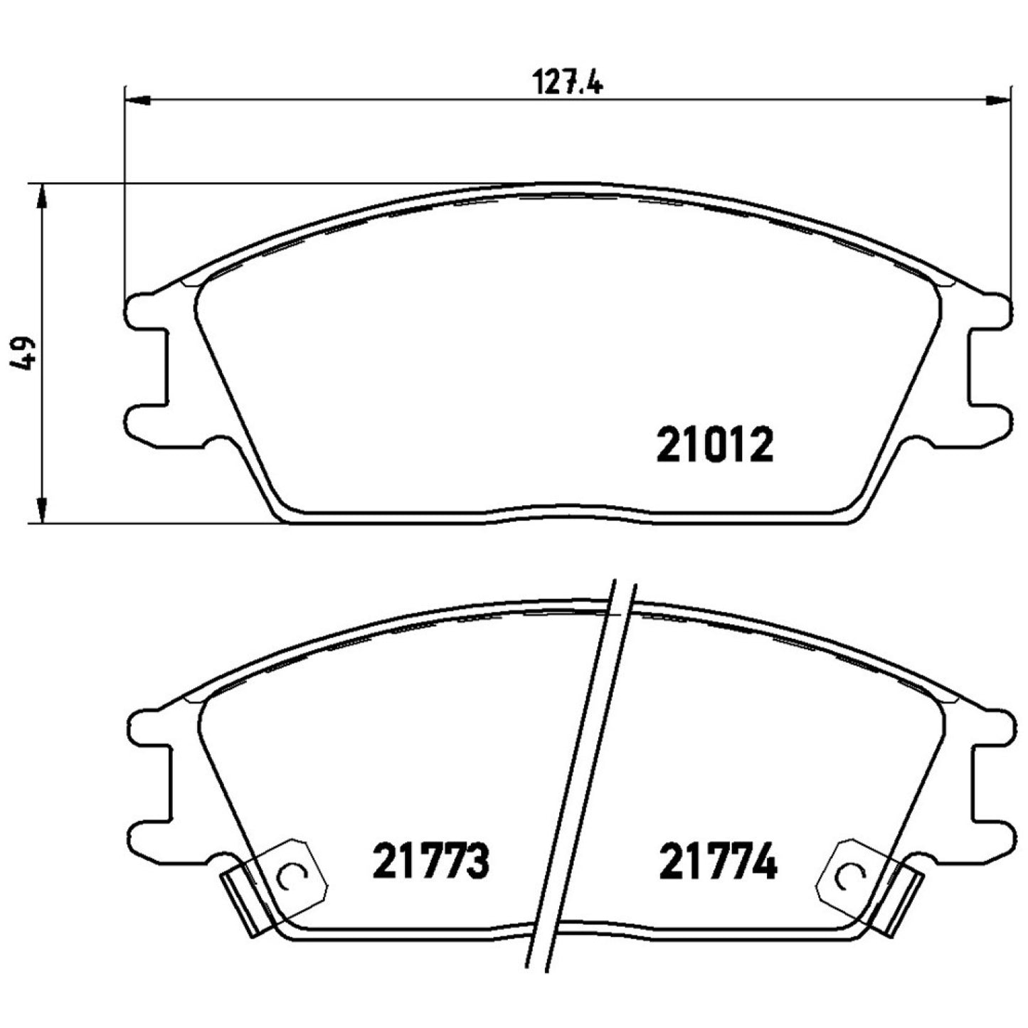 BRE-P30024 - BALATAS DELANTERAS PARA DODGE VERNA GL 2004-2006