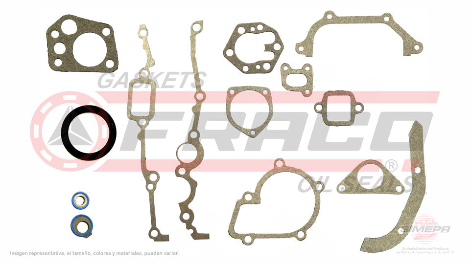 TCX-5840301 - EMPAQUE DE TAPA DE DISTRIBUCION PARA NISSAN 240SX L4 2.4 L 12 V. SOHC KA24E 1989-1990