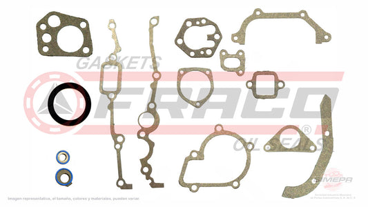 TCX-5840301 - EMPAQUE DE TAPA DE DISTRIBUCION PARA NISSAN 240SX L4 2.4 L 12 V. SOHC KA24E 1989-1990