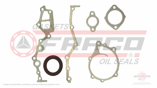 TCX-5840200 - EMPAQUE DE TAPA DE DISTRIBUCION PARA NISSAN BLUEBIRD L4 1.3 L 8 V. SOHC L13 1968-1970