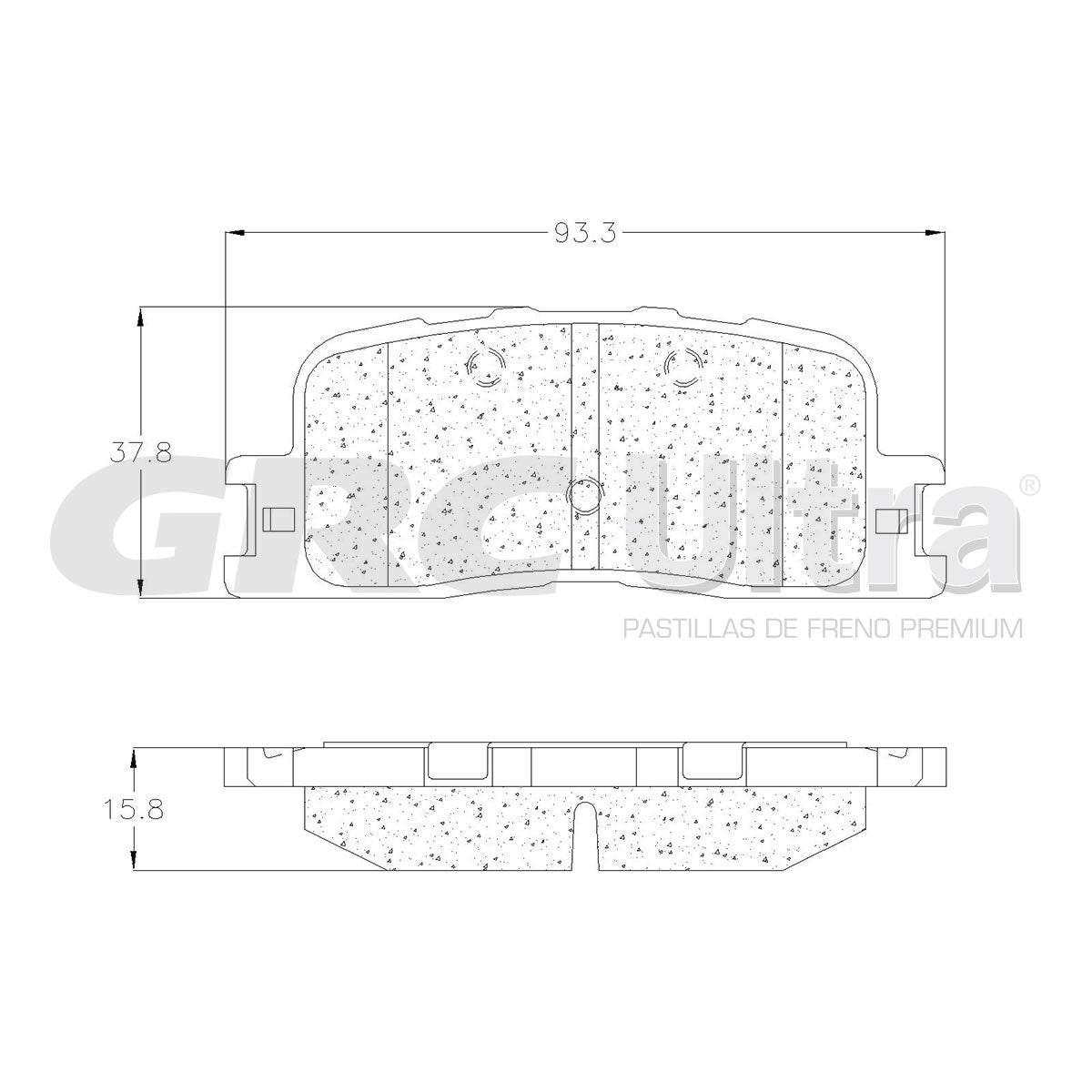GCD885 - BALATAS CERAMICAS TRASERAS PARA TOYOTA CAMRY 2005-2006