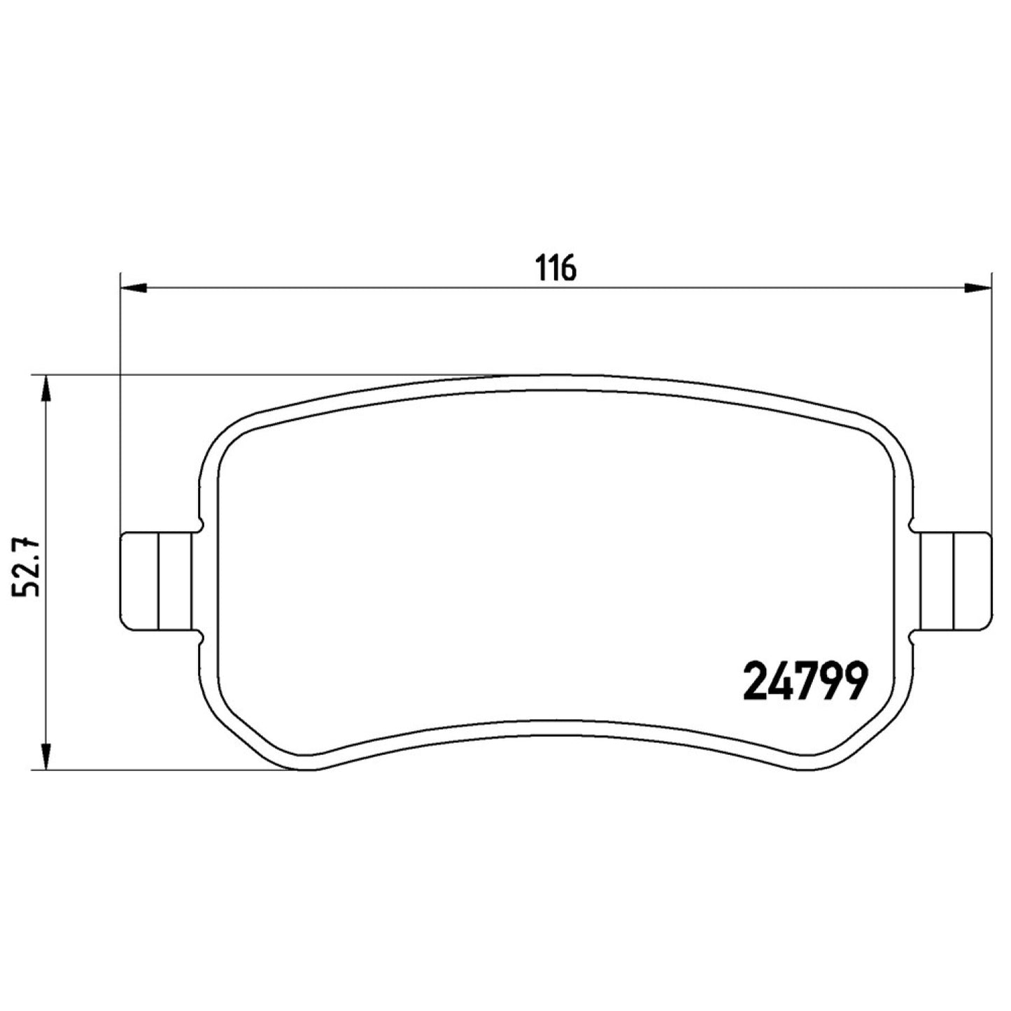 BRE-P24080 - BALATAS TRASERAS PARA FORD FREESTAR BASE 2004-2007