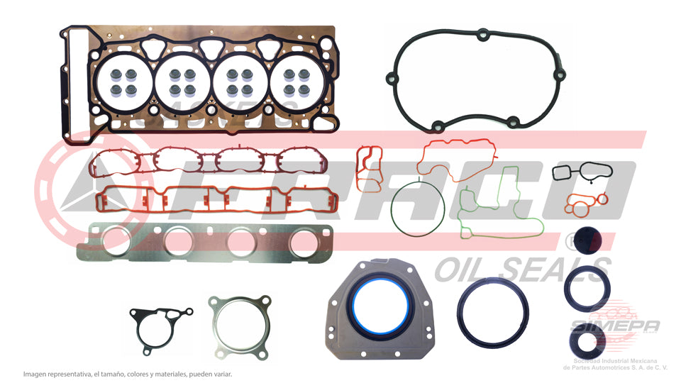 FSX-8640175 - JUEGO DE EMPAQUES PARA AUDI A3 L4 2.0 L 16 V. DOHC TURBO 2008-2013