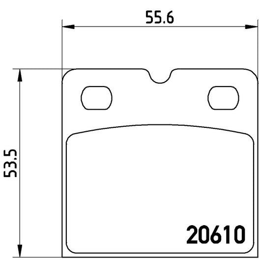 BRE-P02001 - BALATAS TRASERAS PARA FORD GT BASE 2005-2006