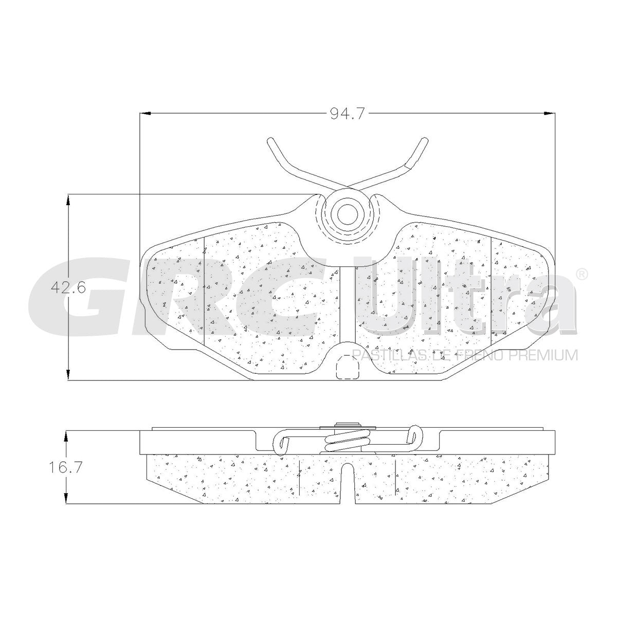 GCD610 - BALATAS CERAMICAS TRASERAS PARA FORD SABLE 1994-2001