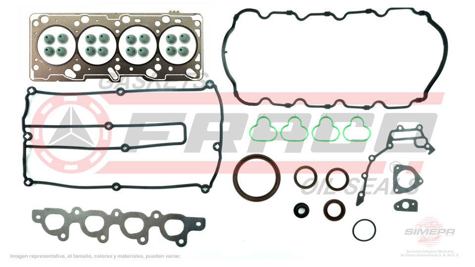 FSX-2640041 - JUEGO DE EMPAQUES PARA FORD CONTOUR L4 2.0 L DOHC 16 V. ZETEC 1998-2000