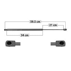 MANJ-51017 - AMORTIGUADOR COFRE PARA CHEVROLET EQUINOX 2010-2017