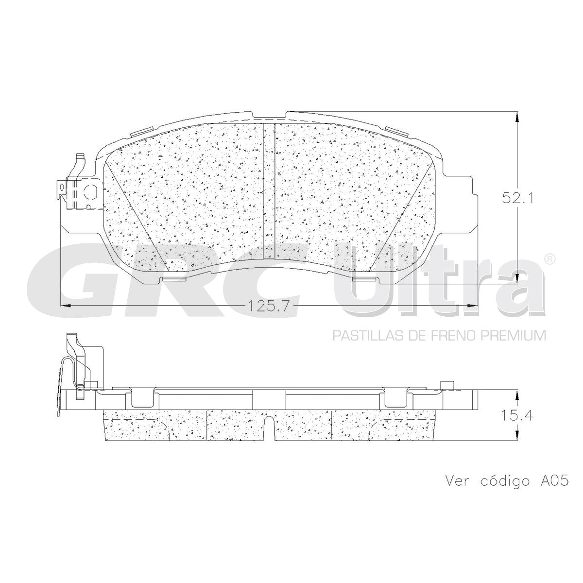 GCD2038 - BALATAS CERAMICAS DELANTERAS PARA NISSAN KICKS S 2022-2024