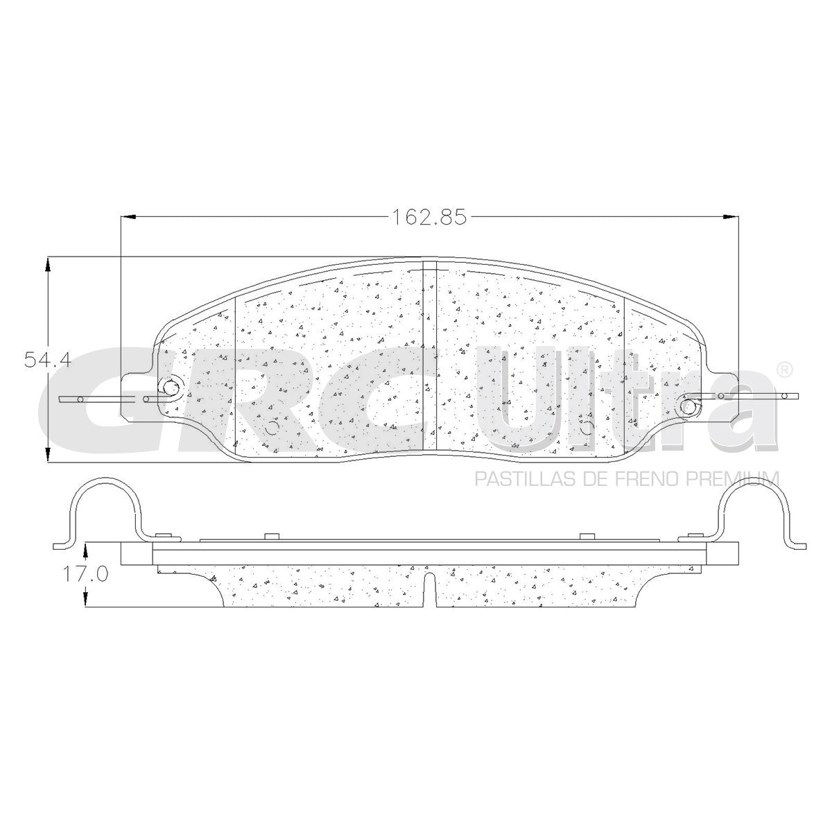 GCD1081 - BALATAS CERAMICAS DELANTERAS PARA AVANTI AVANTI 2005-2007