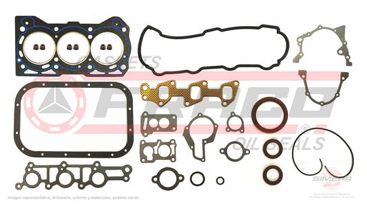 FSX-7630040 - JUEGO DE EMPAQUES PARA SUZUKI SWIFT L3 1.0 L 6 V. SOHC G10A 1998-2003