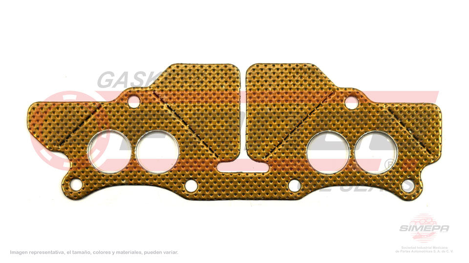 MEX-5540190 - EMPAQUE MULTIPLE DE ESCAPE PARA DODGE COLT L4 1.4 L 8 V. SOHC 1979-1990