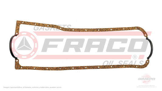 OSX-2660020 - EMPAQUE DE CARTER PARA FORD BRONCO L6 2.8 L 12 V. OHV 1966-1972