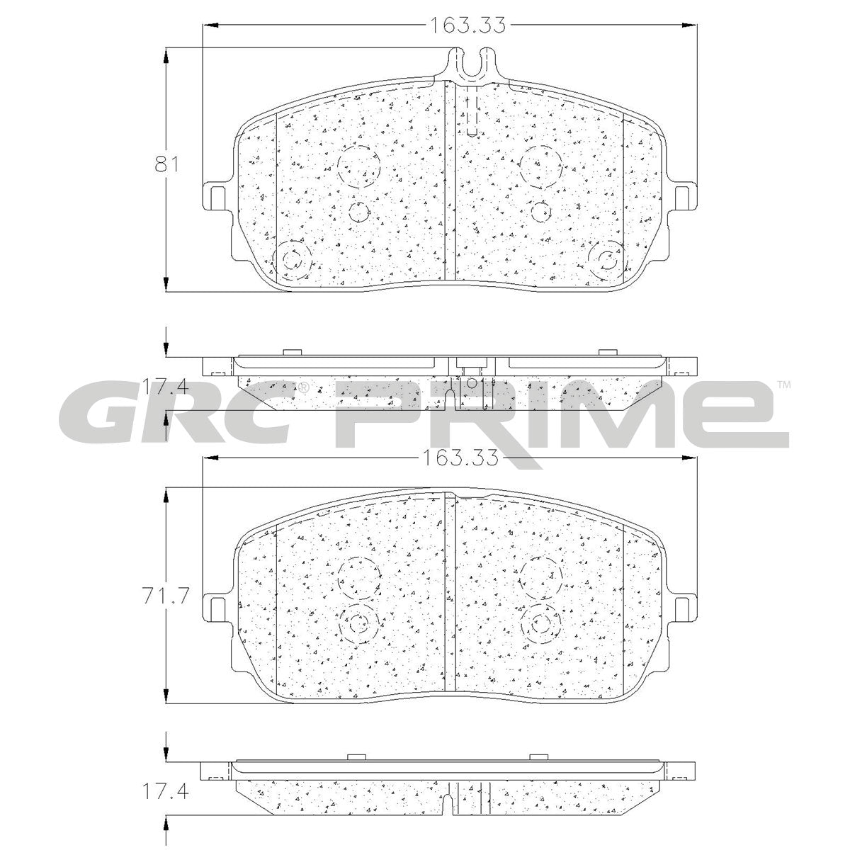 GPRD2209 - BALATAS CERAMICAS DELANTERAS PARA MERCEDES-BENZ A200 2020-2020