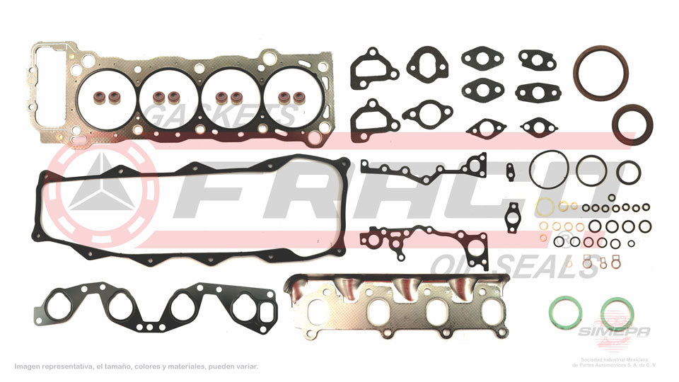FSX-8040345 - JUEGO DE EMPAQUES PARA TOYOTA HILUX L4 2.4 L 8 V. SOHC 2RZE 1989-1995