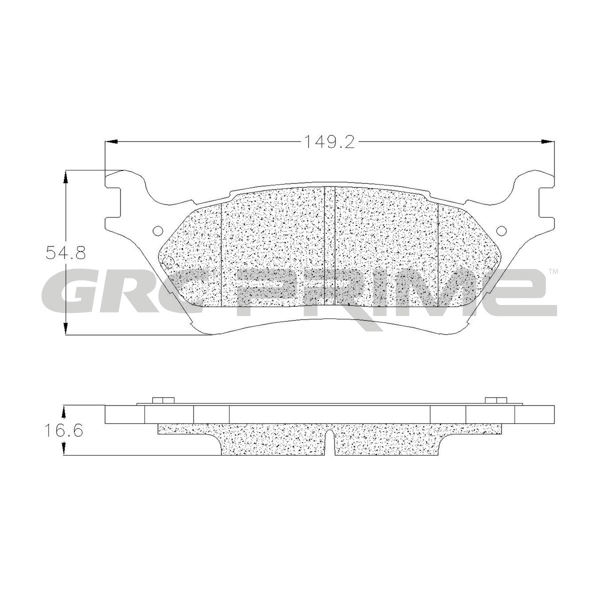 GPRD1602SD - BALATAS SEMIMETALICAS TRASERAS PARA FORD F-150 2012-2014