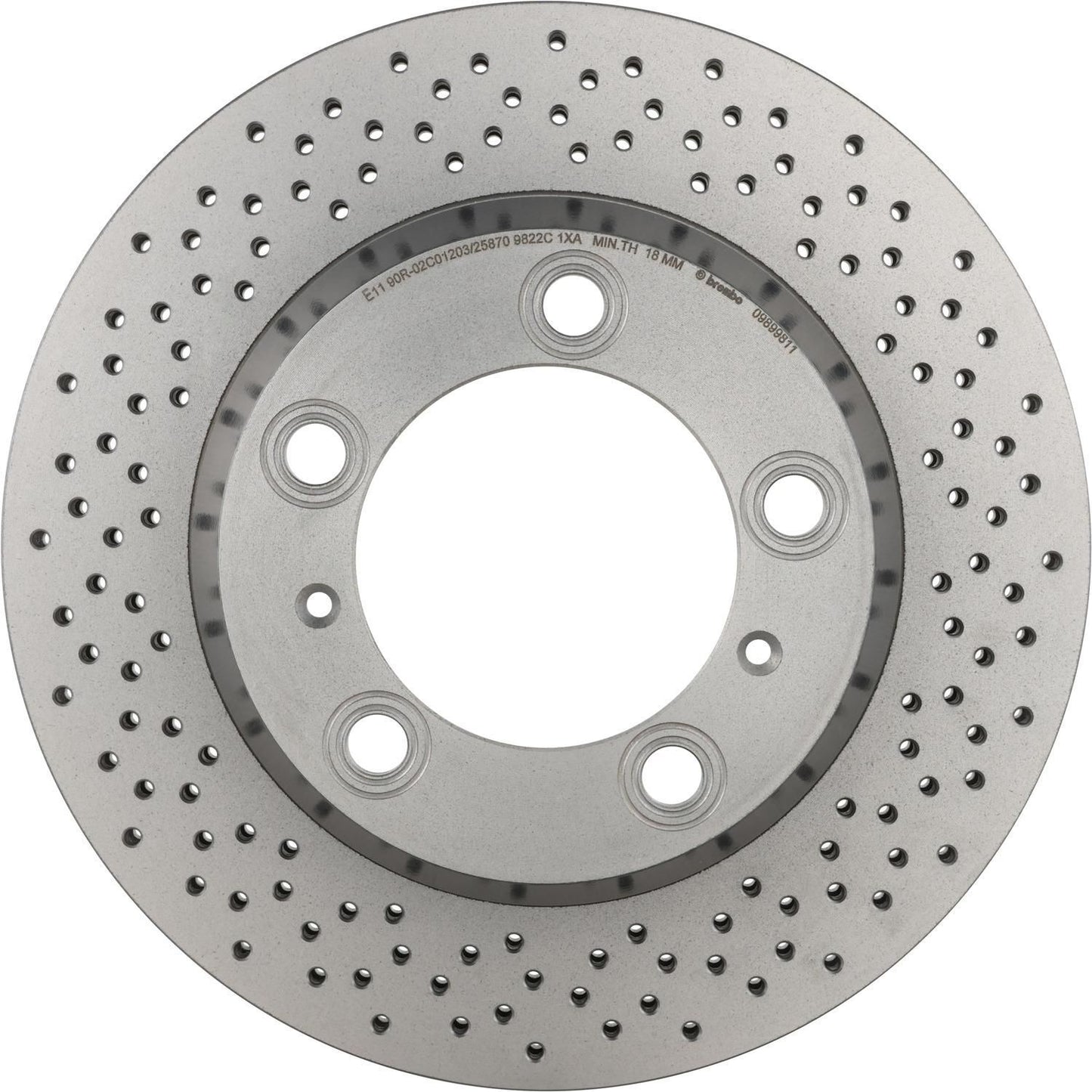 BRE-09.8998.11 - PAR DE DISCOS DE FRENO TRASEROS PARA PORSCHE 718 BOXSTER BASE 2017-2018