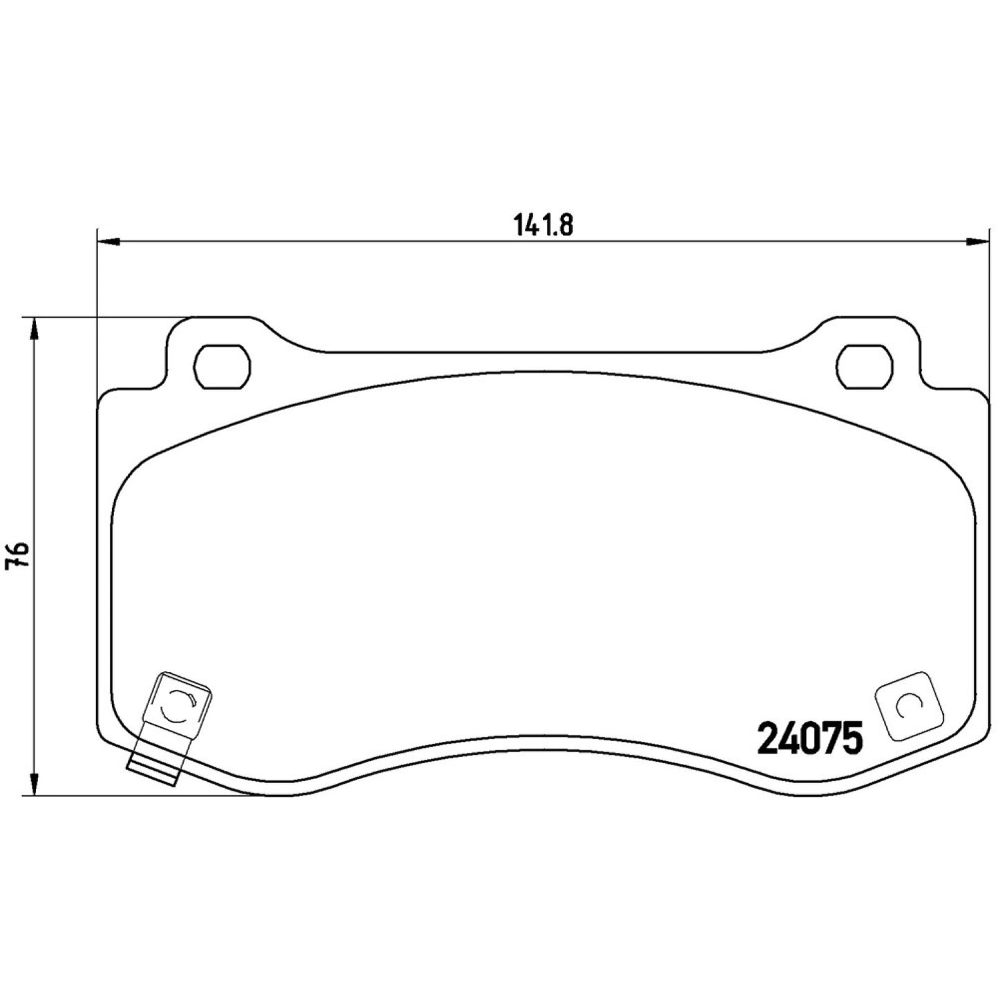 BRE-P11023 - BALATAS DELANTERAS PARA CHRYSLER 300 C SRT8 2005-2007