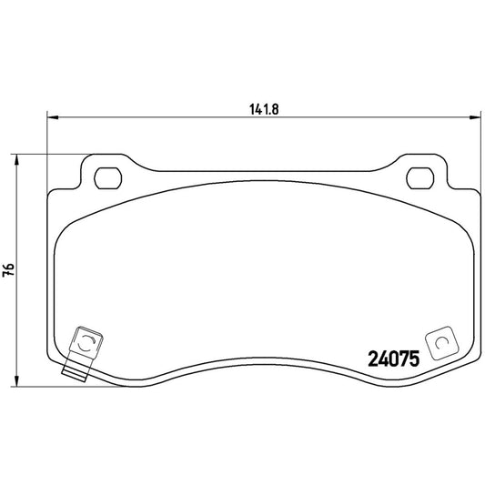 BRE-P11023 - BALATAS DELANTERAS PARA CHRYSLER 300 C SRT8 2005-2007