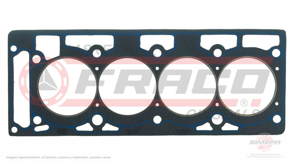 HGX-2640017-SB - EMPAQUE DE CABEZA PARA FORD FIESTA L4 1.6 L SOHC 8 V. SOHC ZETEC-ROCAM 2001-2010