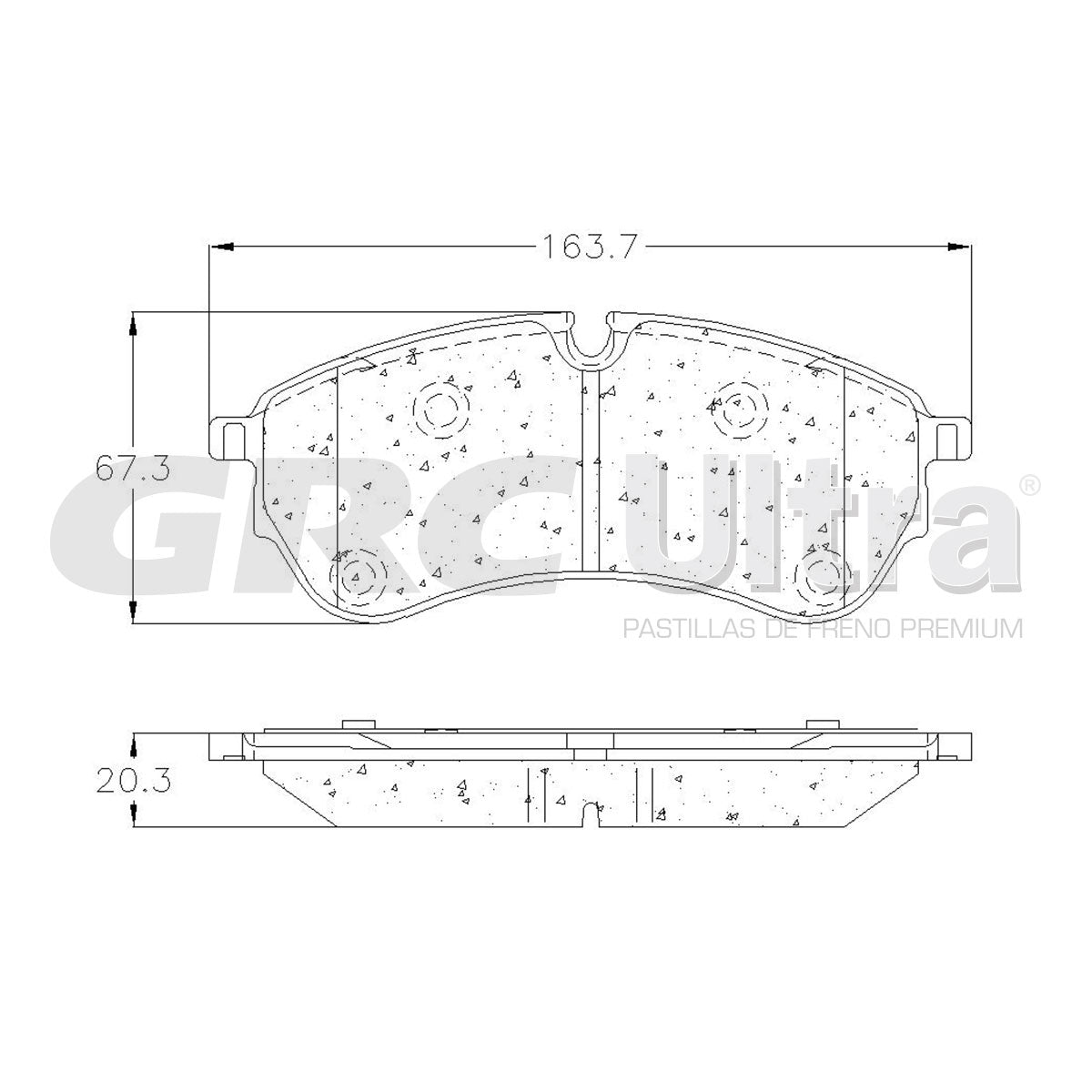 GCD2247 - BALATAS CERAMICAS DELANTERAS PARA VOLKSWAGEN CRAFTER 2018-2018