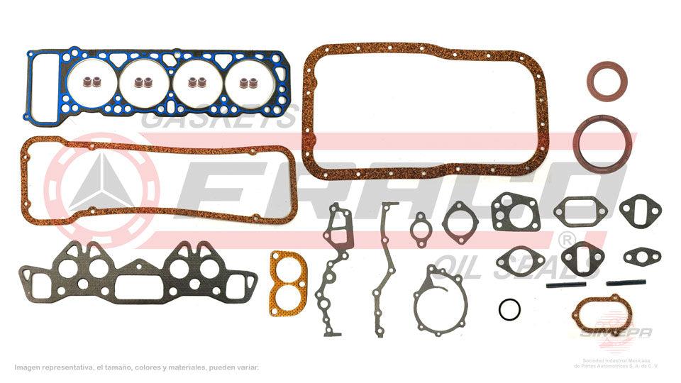 FSX-5840200 - JUEGO DE EMPAQUES PARA NISSAN BLUEBIRD L4 1.3 L 8 V. SOHC L13 1968-1970