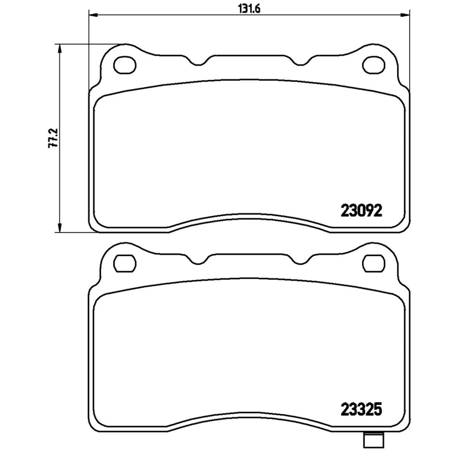 BRE-P54039 - BALATAS DELANTERAS PARA MITSUBISHI LANCER EVOLUTION 2003-2014