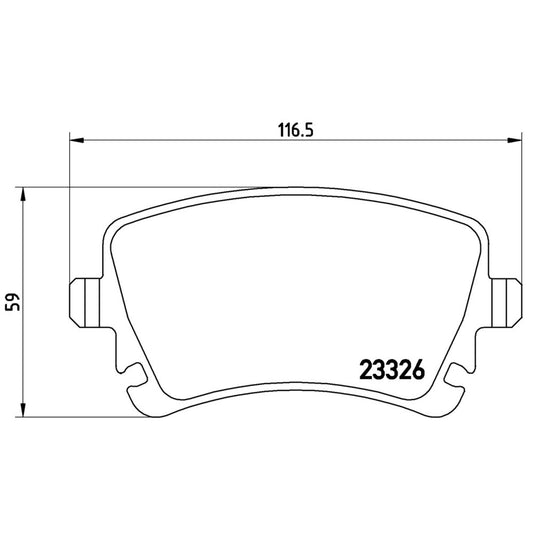 BRE-P85083 - BALATAS TRASERAS PARA VOLKSWAGEN EUROVAN BASE 2006-2009