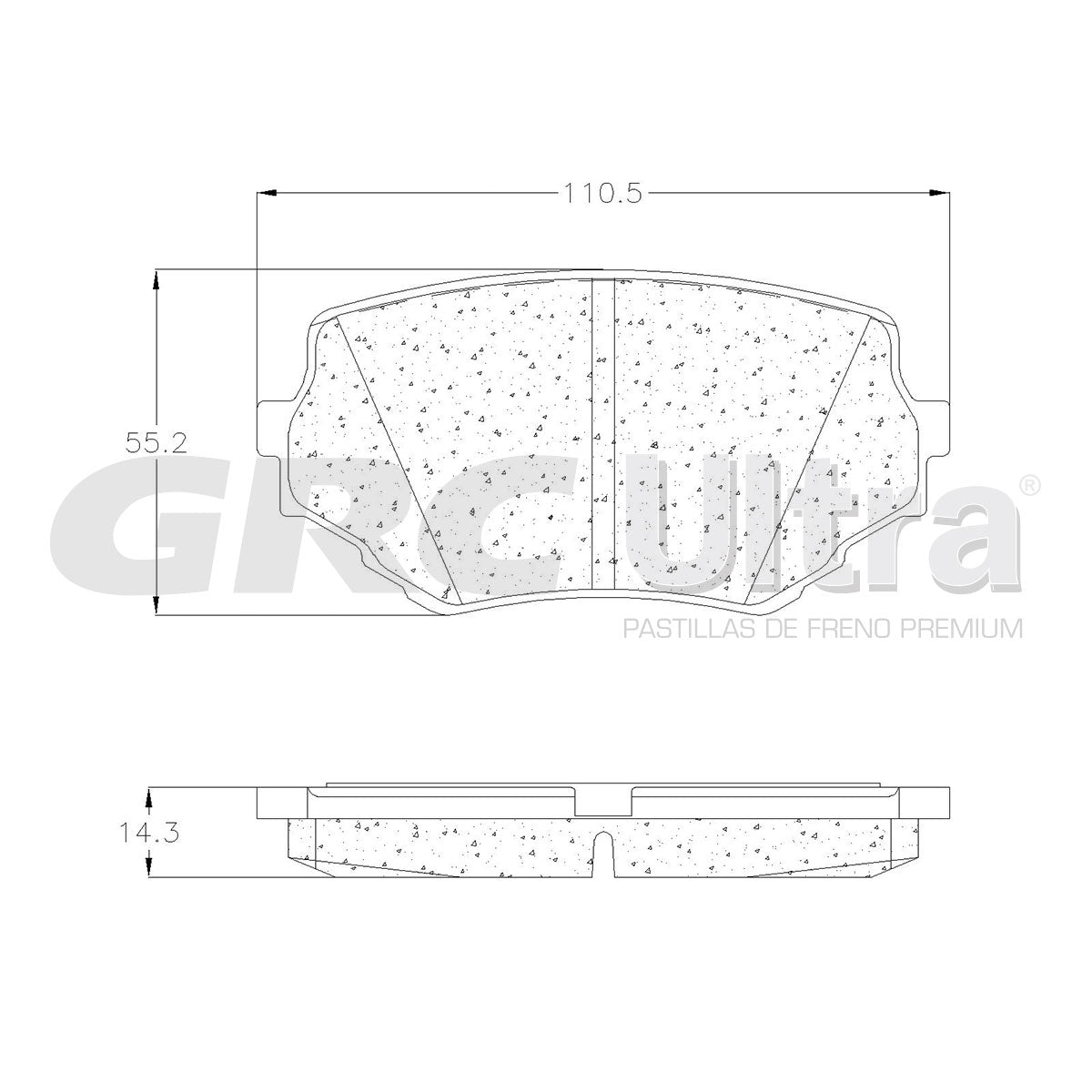GCD680 - BALATAS CERAMICAS DELANTERAS PARA CHEVROLET TRACKER 2005-2007