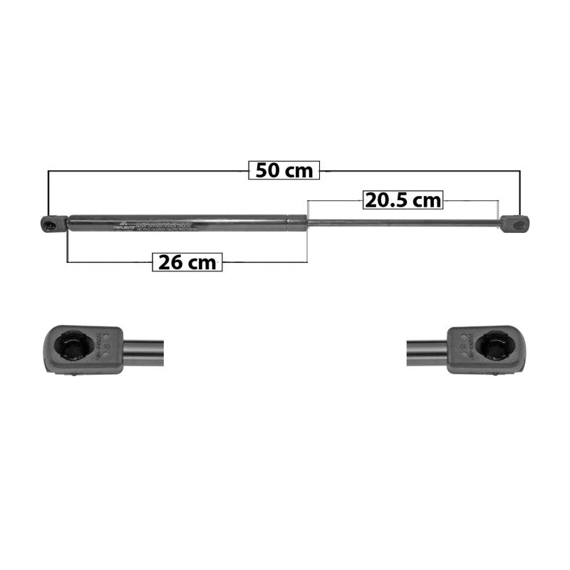 MANJ-60093 - AMORTIGUADOR 5TA PUERTA PARA NISSAN MICRA 2003-2010 DERECHA/IZQUIERDA