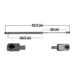 MANJ-51085 - AMORTIGUADOR COFRE PARA FORD RANGER 2017-2022 DERECHA/IZQUIERDA