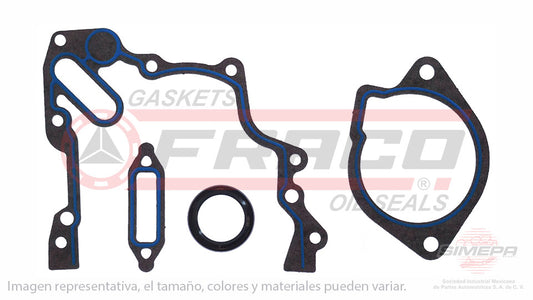 TCX-8640090-1 - EMPAQUE DE TAPA DE DISTRIBUCION PARA VOLKSWAGEN LUPO L4 1.6 L 8 V. SOHC EA111 BAH 2005-2009