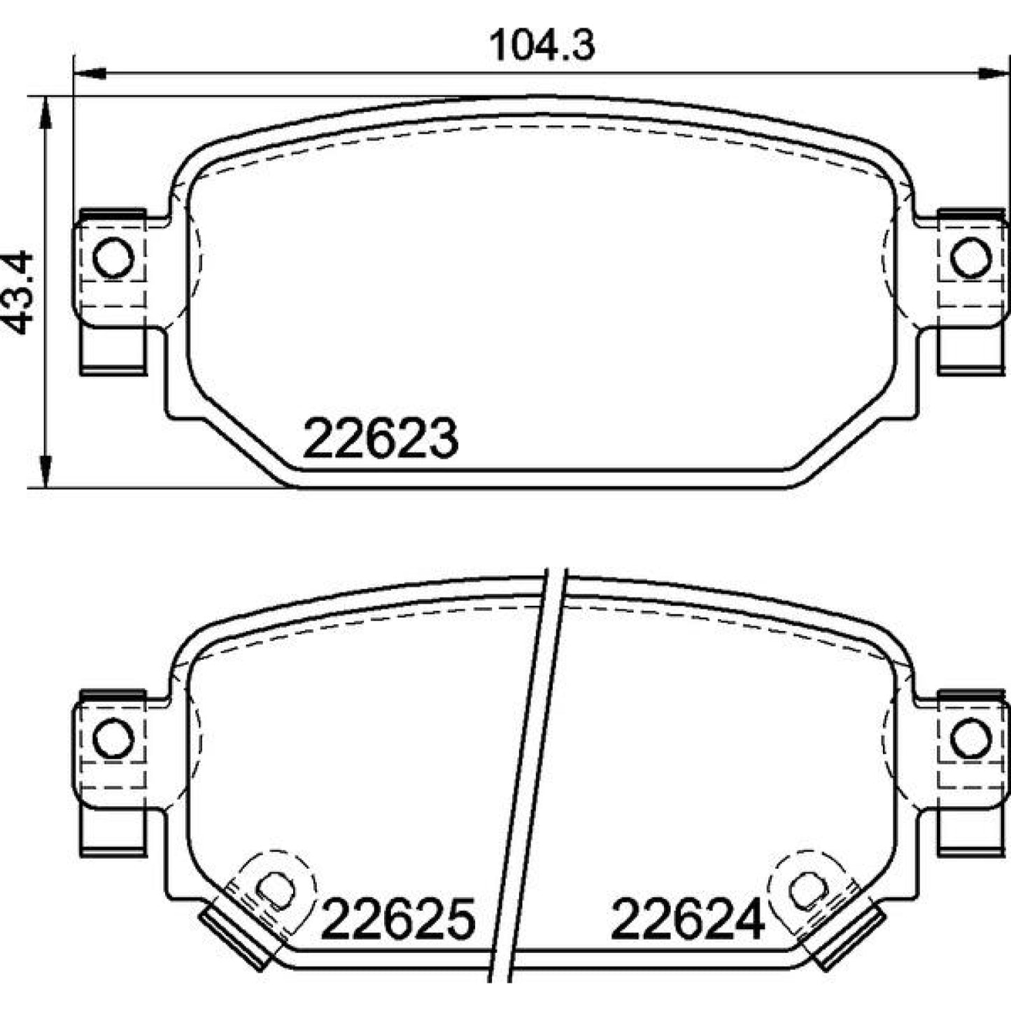 BRE-P49063 - BALATAS TRASERAS PARA MAZDA 3 G 2017-2018