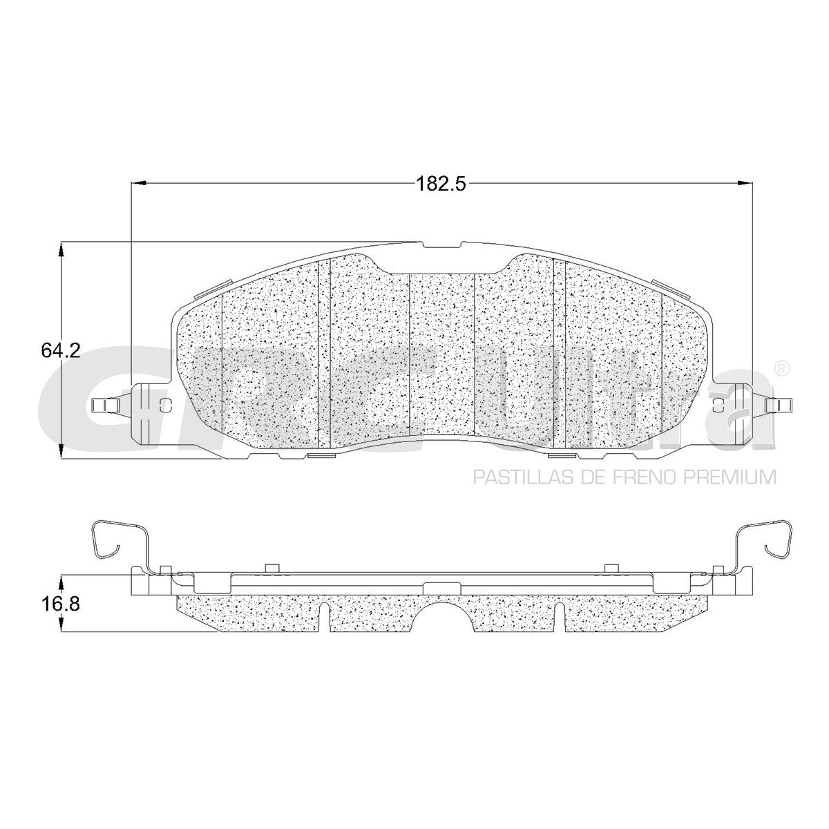 GCD2230 - BALATAS CERAMICAS DELANTERAS PARA FORD EXPLORER BASE 2024-2024