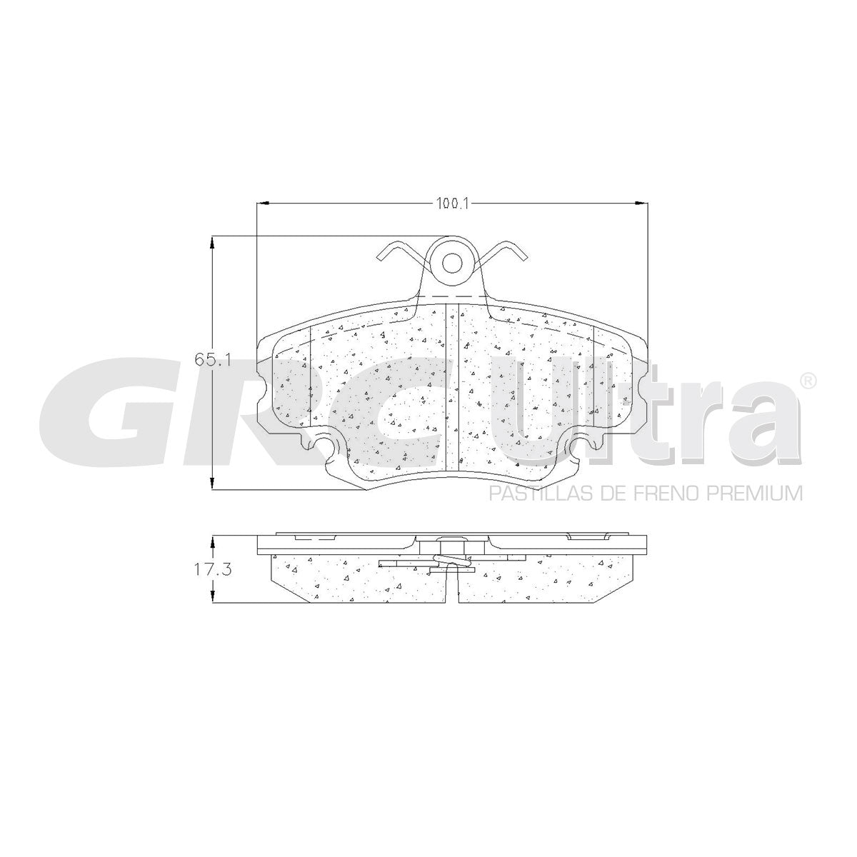 GMD1146 - BALATAS SEMIMETALICAS DELANTERAS PARA NISSAN APRIO 2008-2010