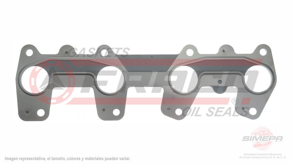 MEX-3040067-2 - EMPAQUE MULTIPLE DE ESCAPE PARA CHEVROLET S10 L4 2.2 L. 8 V OHV VIN 5 2000-2003
