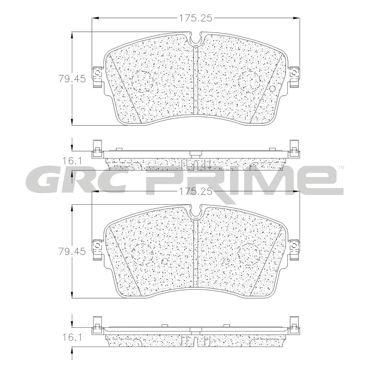 GPRD2133 - BALATAS CERAMICAS DELANTERAS PARA JAGUAR E-PACE R-DYNAMIC HSE 2019-2019