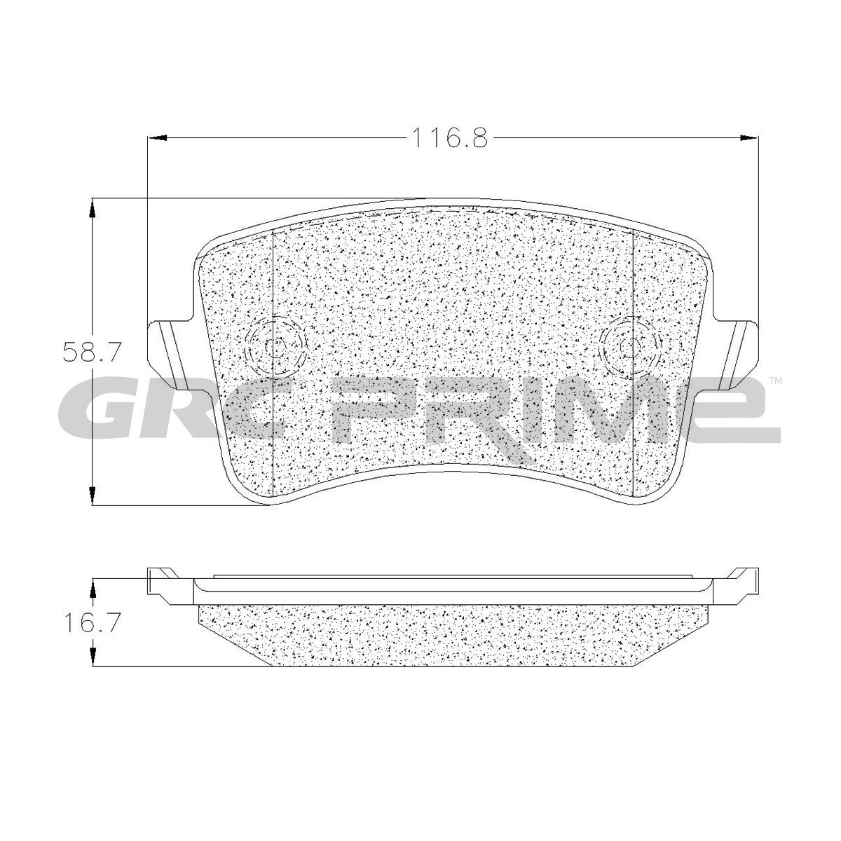 GPRD1386 - BALATAS CERAMICAS TRASERAS PARA AUDI A4 BASE 2009-2009