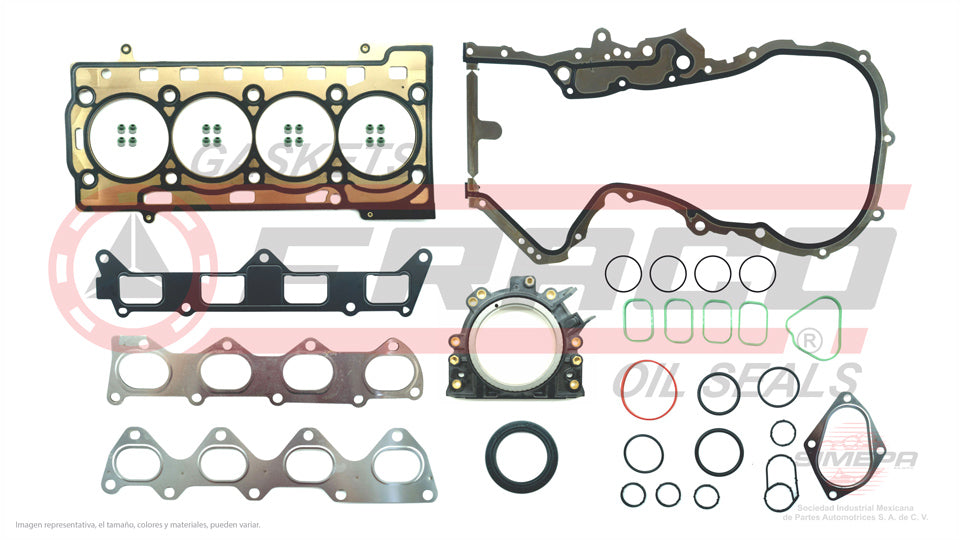 FSX-8640162 - JUEGO DE EMPAQUES PARA VOLKSWAGEN POLO L4 1.6 L 16 V. DOHC CFNA 2010-2012