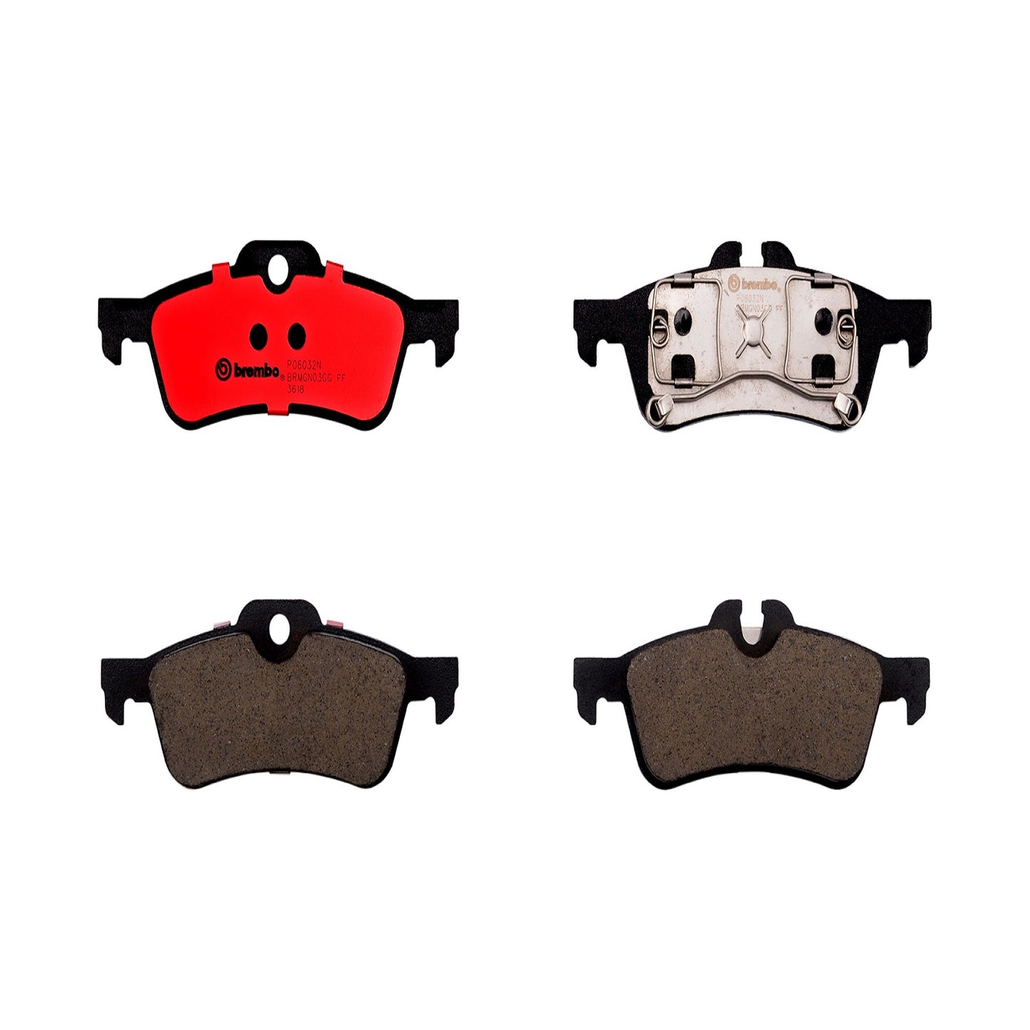 BRE-P06032N - BALATAS TRASERAS PARA MINI COOPER BASE CONVERTIBLE 2007-2008