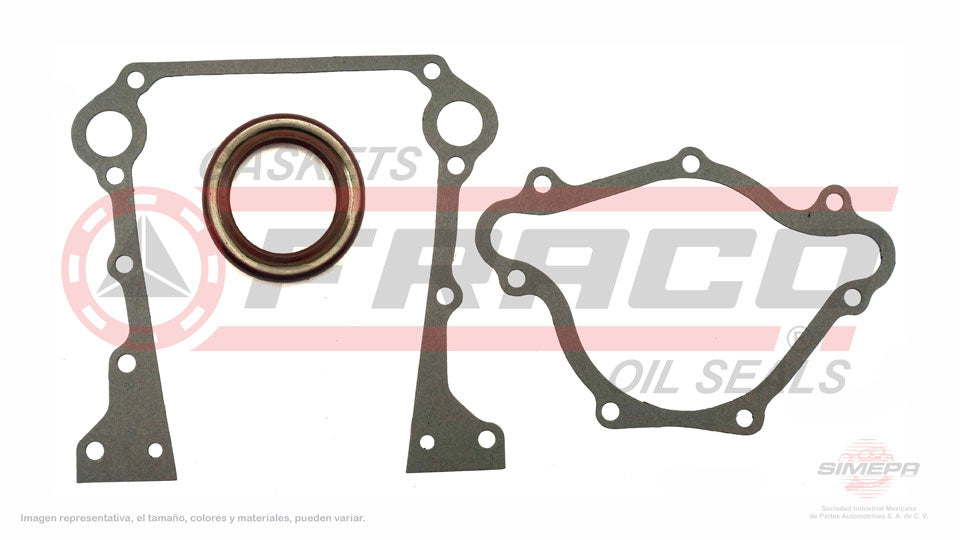 TCX-1182030 - EMPAQUE DE TAPA DE DISTRIBUCION PARA CHRYSLER CORDOBA V8 5.2 L 16 V. 318 CID 1975-1983