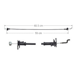 MANJ-96532 - CHICOTE CERRADURA PARA CHEVROLET ASTRA 2000-2005 DERECHA/IZQUIERDA DELANTERA