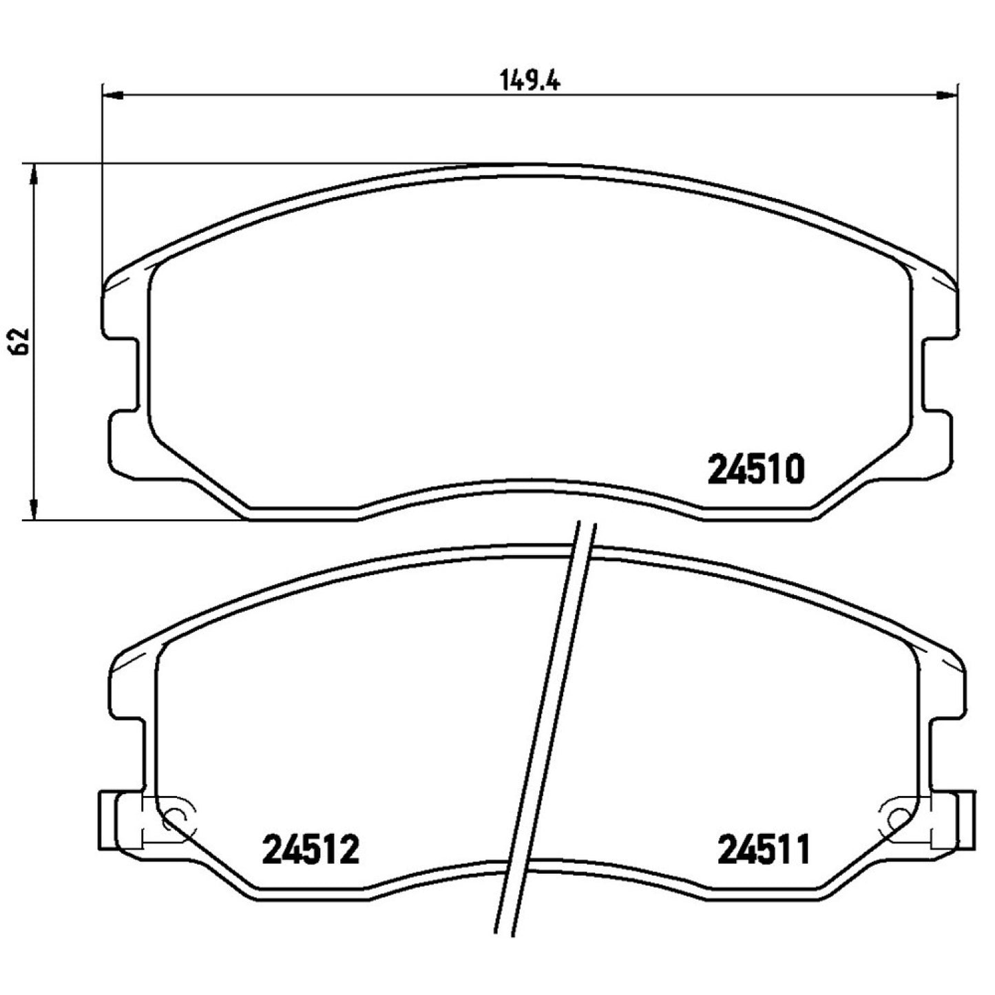 BRE-P10003 - BALATAS DELANTERAS PARA CHEVROLET CAPTIVA SPORT BASE 2008-2009