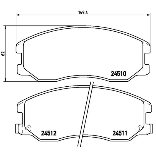 BRE-P10003 - BALATAS DELANTERAS PARA CHEVROLET CAPTIVA SPORT BASE 2008-2009