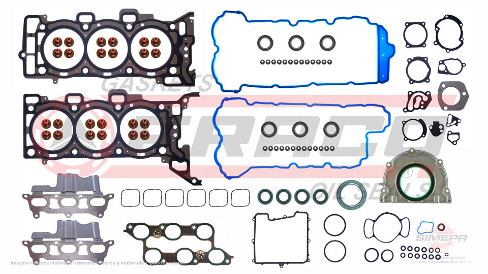 FSX-3062086 - JUEGO DE EMPAQUES PARA BUICK ENCLAVE V6 3.6 L 24 V DOHC LLT 2009-2013