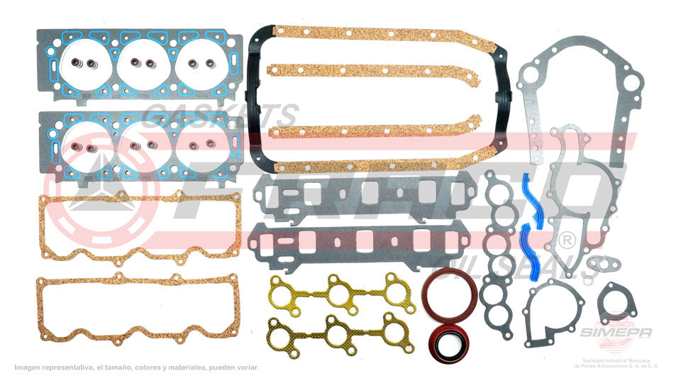 FSX-2662054-1 - JUEGO DE EMPAQUES PARA FORD PROBE V6 3.0 L VULCAN 12 V. OHV 1990