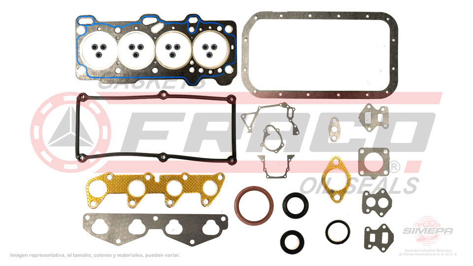 FSX-3640001 - JUEGO DE EMPAQUES PARA DODGE ATOS L4 1.0 L 12 V. SOHC G4HC 2000-2004